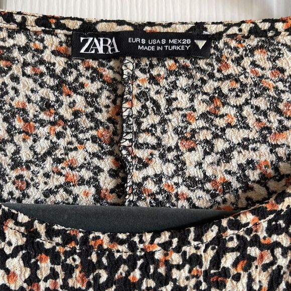 Zara Long Sleeve Print Dress - Picture 4 of 6